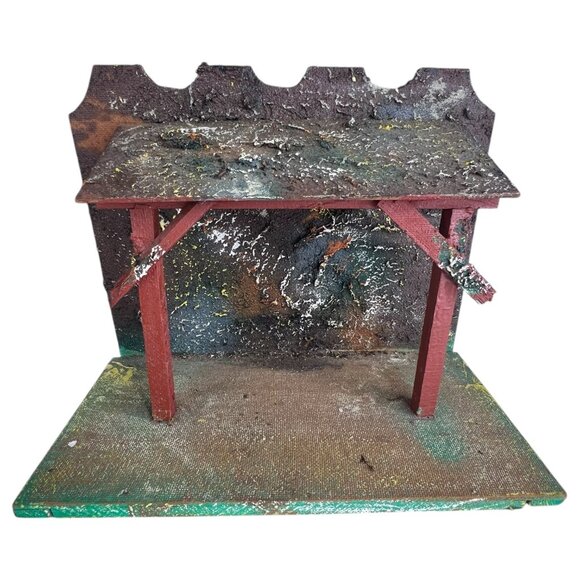 Vintage Hand Painted Nativity Scene Set 8 Figurine & Stable Made West Germany - Picture 11 of 12